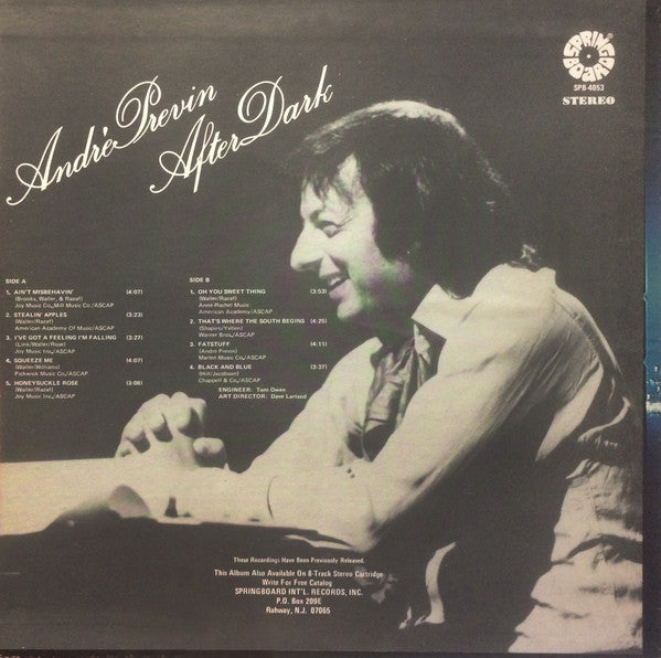 André Previn : Andre Previn -After Dark (LP, Album)