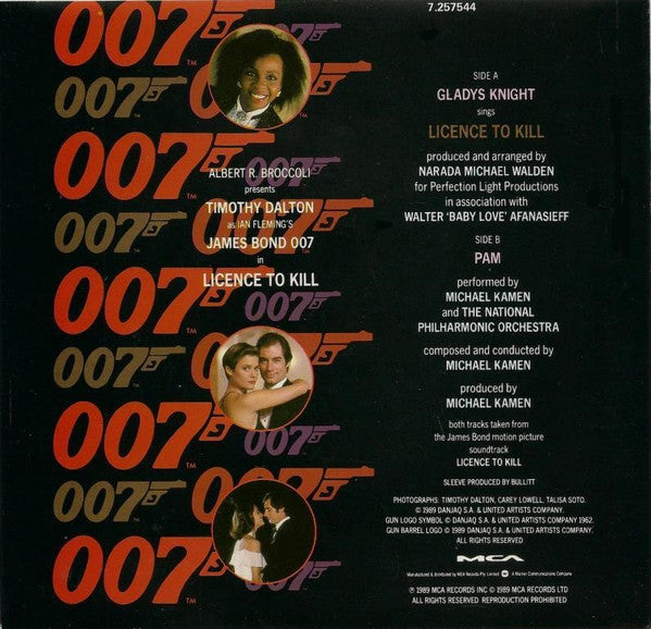 Gladys Knight : Licence To Kill (7", Single)