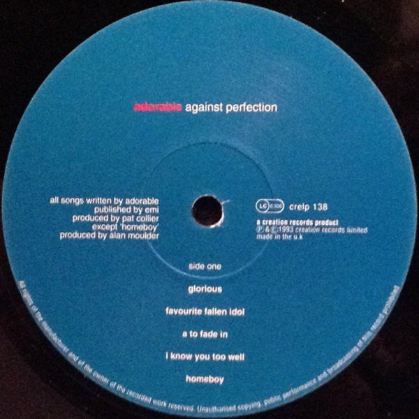 Adorable : Against Perfection (LP, Album)