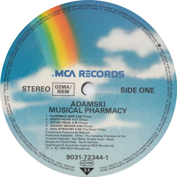 Adamski : Doctor Adamski's Musical Pharmacy (LP, Album)
