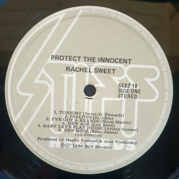 Rachel Sweet : Protect The Innocent (LP, Album)