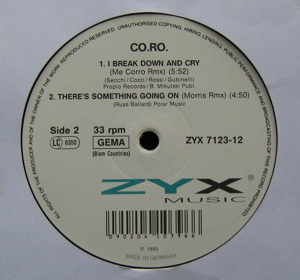 CO.RO. : 4 Your Love (12")