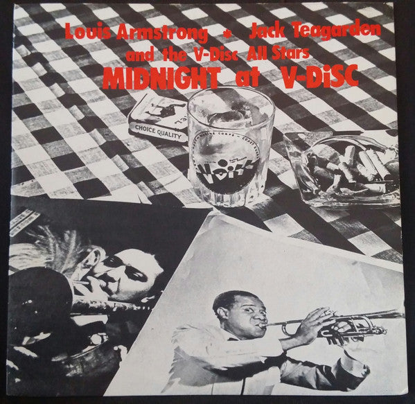 Louis Armstrong * Jack Teagarden And The V-Disc All Stars : Midnight At V-Disc (LP, Comp, Ora)