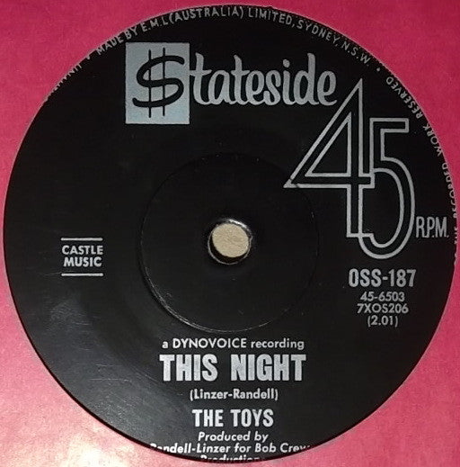 The Toys : A Lover's Concerto (7", Single)
