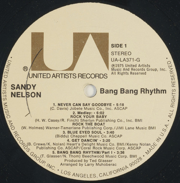 Sandy Nelson : Bang Bang Rhythm (LP, Album)