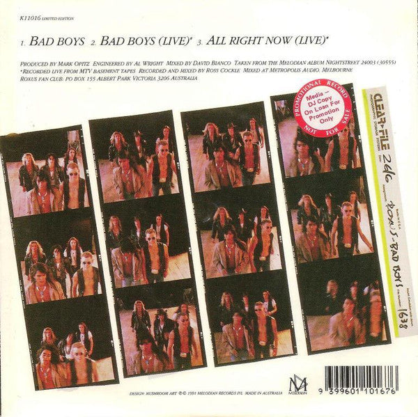 Roxus : Bad Boys (7", Single, Ltd)