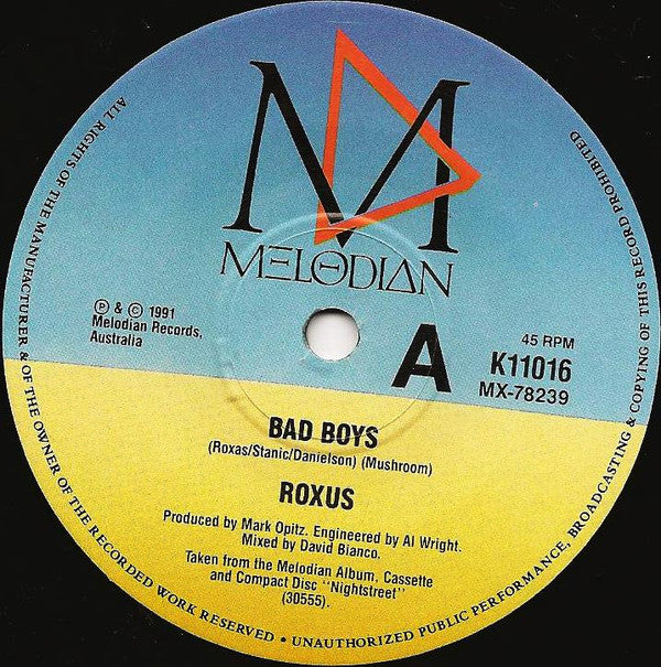 Roxus : Bad Boys (7", Single, Ltd)
