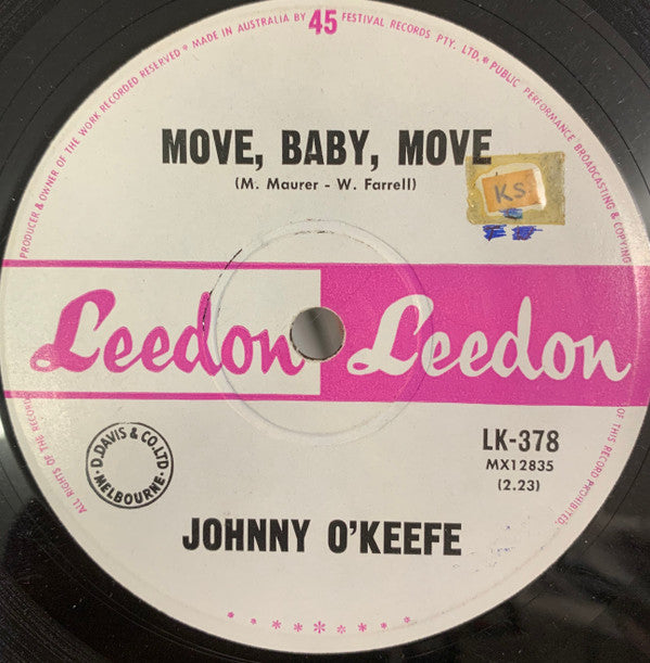 Johnny O'Keefe : Move, Baby, Move (7", Single)