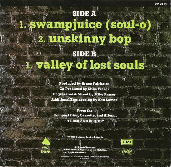 Poison (3) : Unskinny Bop (7", Single)