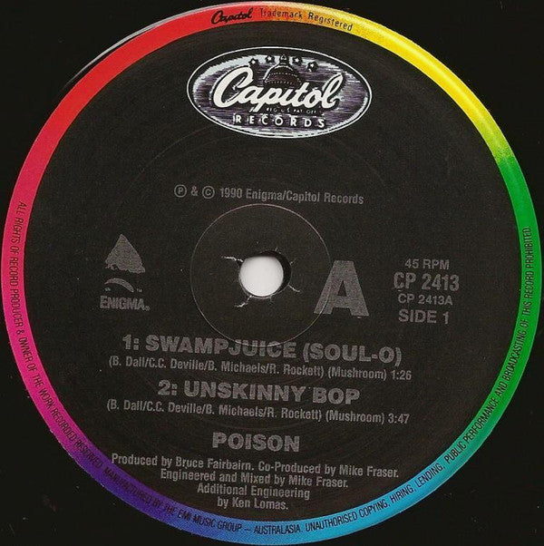 Poison (3) : Unskinny Bop (7", Single)