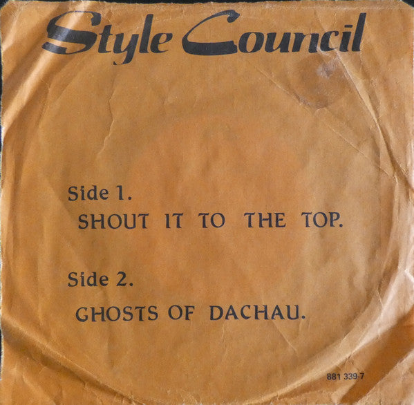 The Style Council : Shout To The Top (7")