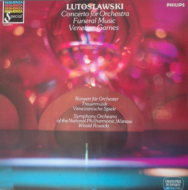 Witold Lutoslawski : Concerto For Orchestra, Funeral Music, Venetian Games (LP, Album)