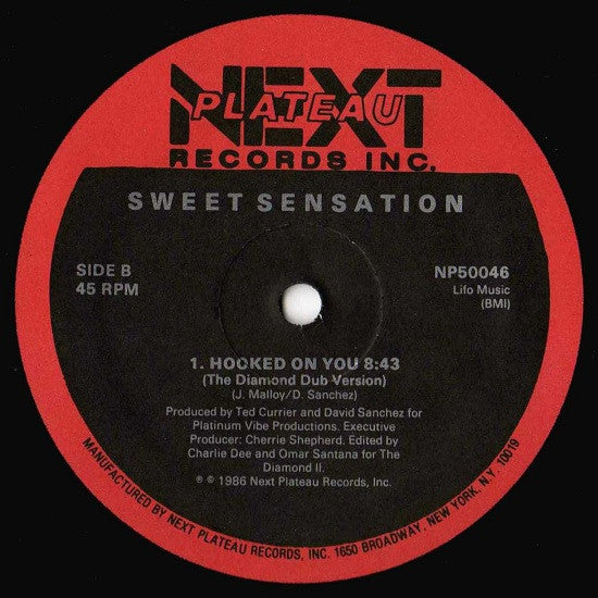 Sweet Sensation : Hooked On You (12")