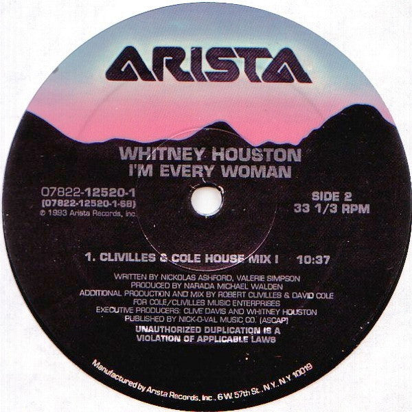 Whitney Houston : I'm Every Woman (2x12", S/Edition, Gat)