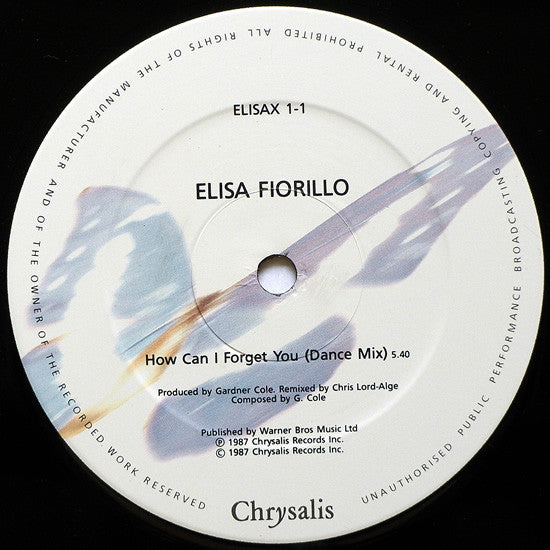 Elisa Fiorillo : How Can I Forget You (12")