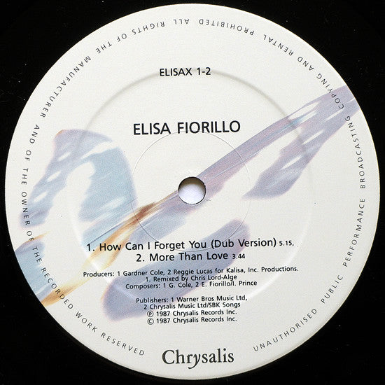 Elisa Fiorillo : How Can I Forget You (12")