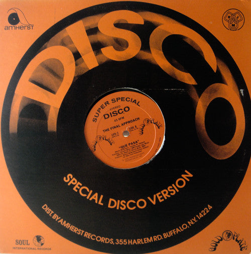 The Final Approach : We Like To Boogie (12", PRC)