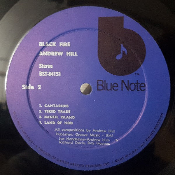 Andrew Hill : Black Fire (LP, Album, RE, RP)