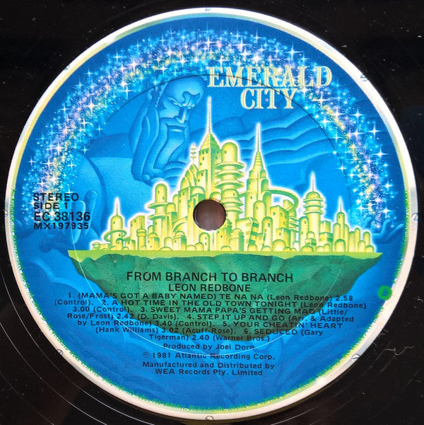 Leon Redbone : From Branch To Branch (LP, Album)