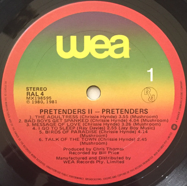 The Pretenders : Pretenders II (LP, Album)