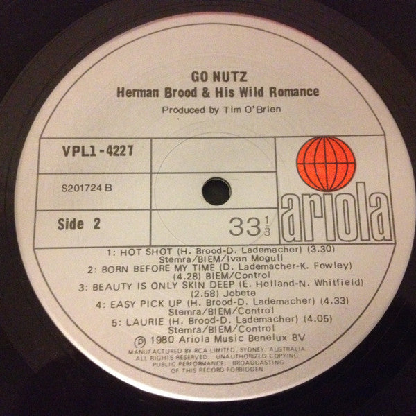 Herman Brood & His Wild Romance : Go Nutz (LP, Album)