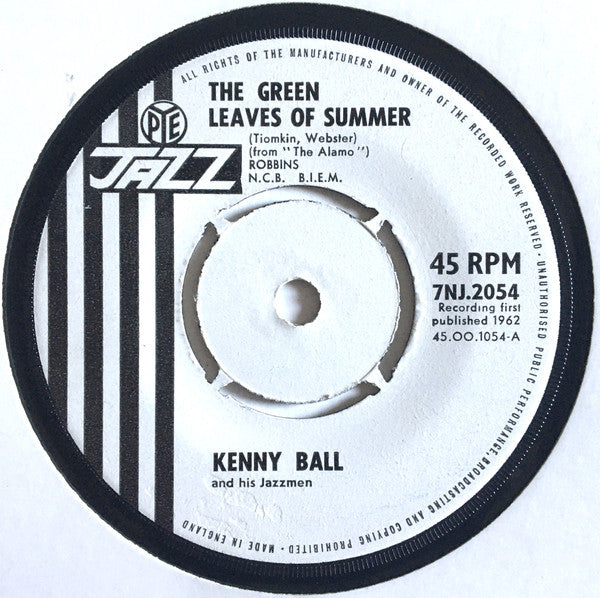 Kenny Ball And His Jazzmen : The Green Leaves Of Summer (7&quot;, Single, Pus)