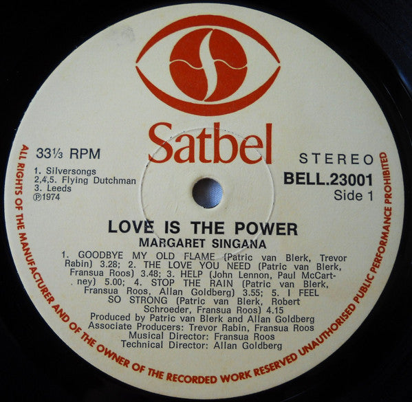 Margaret Singana : Love Is The Power (LP, Album)