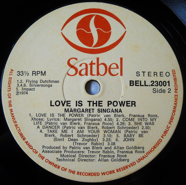 Margaret Singana : Love Is The Power (LP, Album)