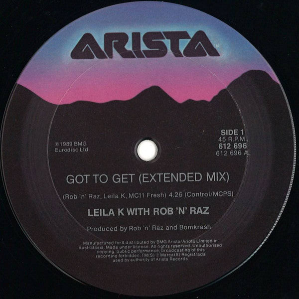 Leila K With Rob 'N' Raz : Got To Get (12", Single)