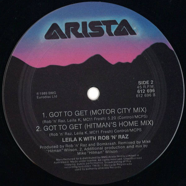 Leila K With Rob 'N' Raz : Got To Get (12", Single)