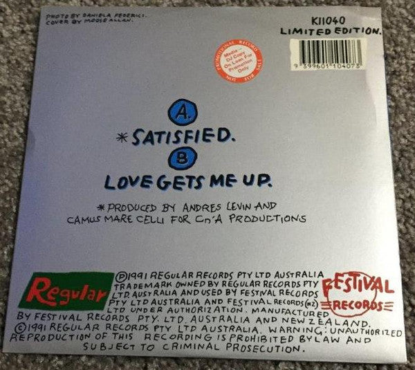 Kate Ceberano : Satisfied (7", Single)