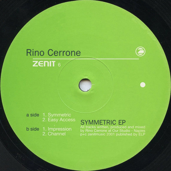 Rino Cerrone : Symmetric EP (12", EP)