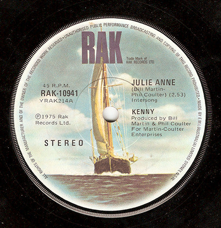 Kenny (3) : Julie Anne (7&quot;, Single)