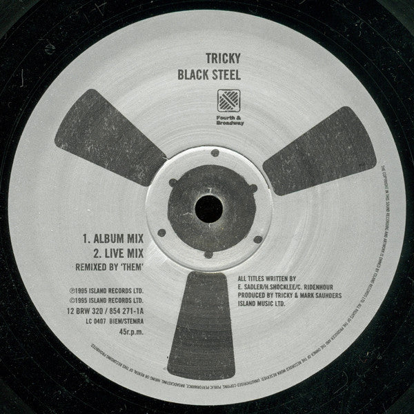 Tricky : Black Steel (12", Single)