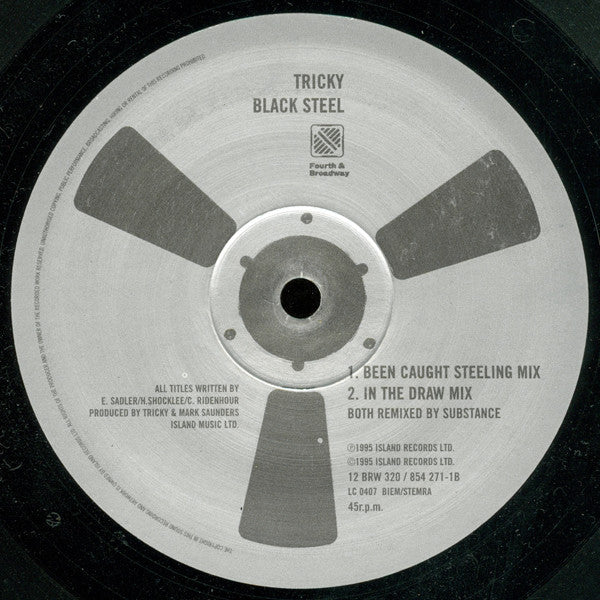 Tricky : Black Steel (12", Single)