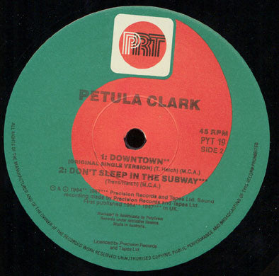 Petula Clark : Downtown '88 (12")