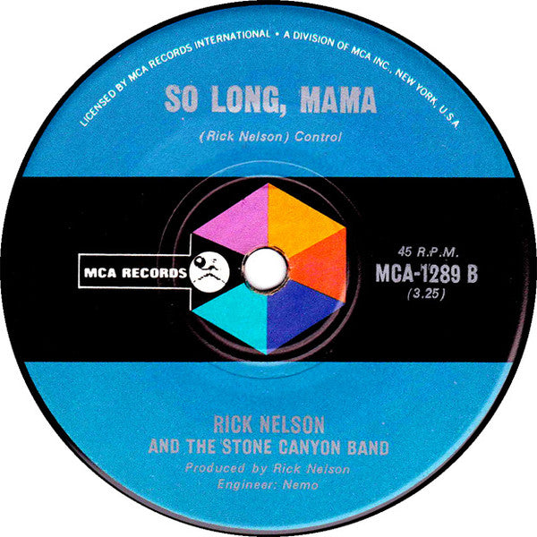 Rick Nelson & The Stone Canyon Band : Garden Party (7", Single)