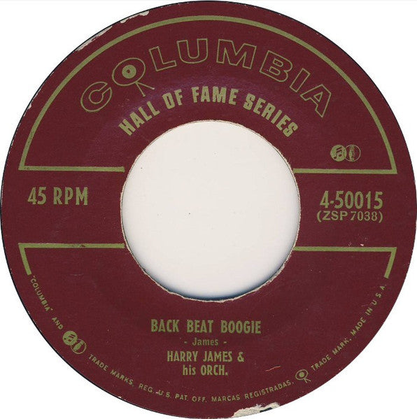 Harry James And His Orchestra : Back Beat Boogie / Night Special (7", Single, RE, Styrene)