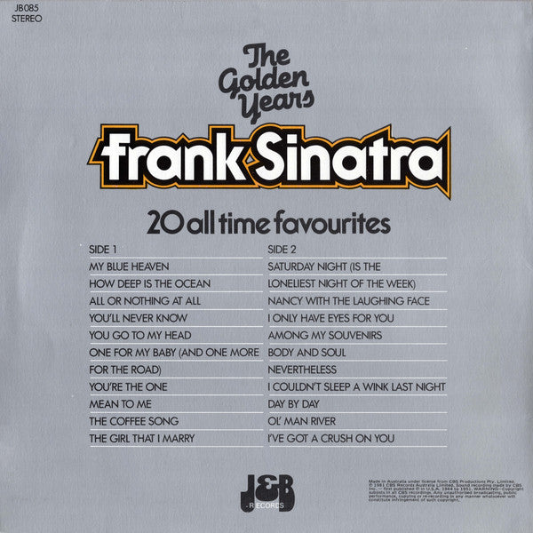 Frank Sinatra : The Golden Years (LP, Comp)
