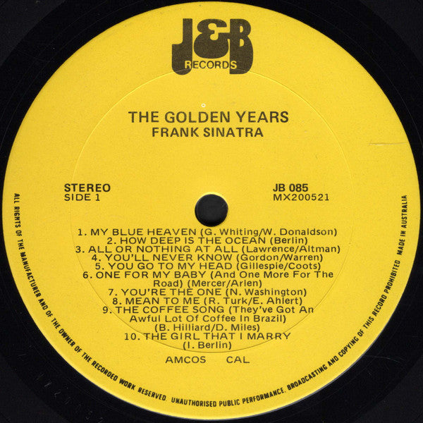 Frank Sinatra : The Golden Years (LP, Comp)