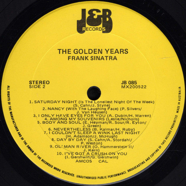 Frank Sinatra : The Golden Years (LP, Comp)