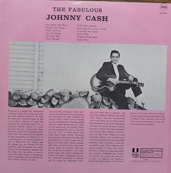 Johnny Cash : The Fabulous Johnny Cash (LP, Album, RE)
