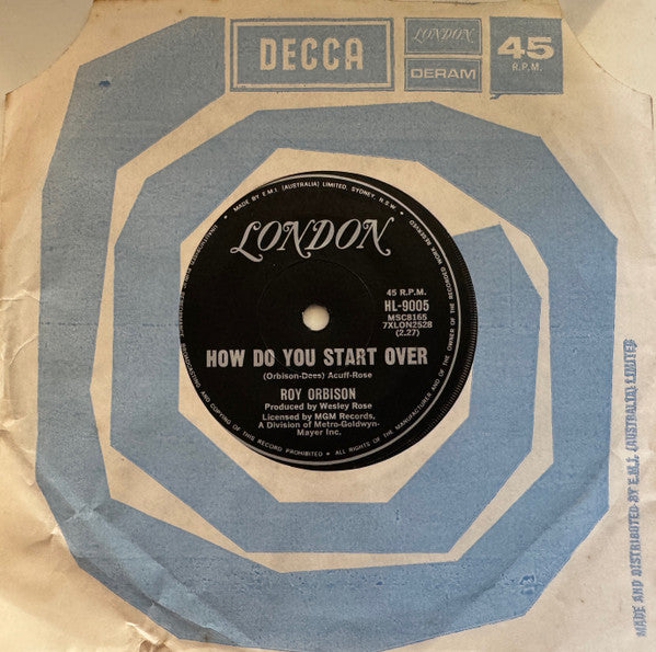 Roy Orbison : Break My Mind (7", Single)