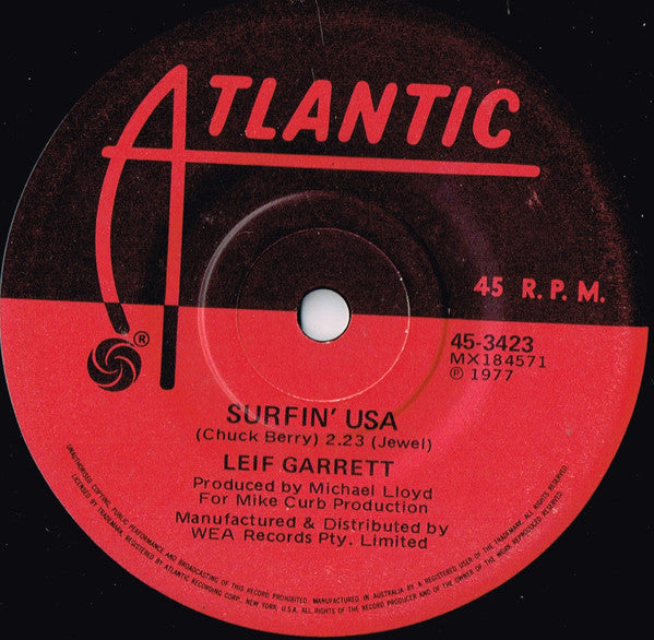 Leif Garrett : Surfin' U.S.A. (7", Single)