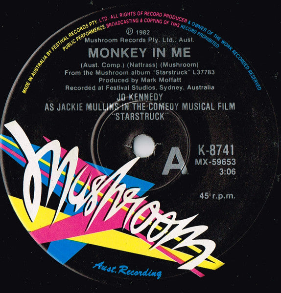 Jo Kennedy / The Swingers : Monkey In Me / Starstruck Overture (7", Single, Ltd)