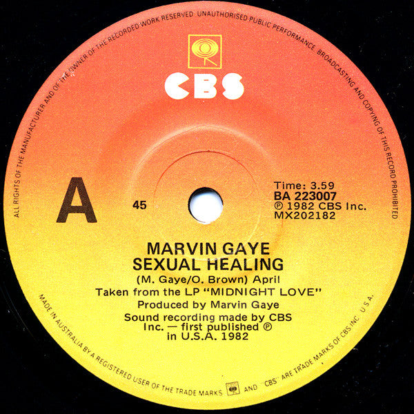 Marvin Gaye : Sexual Healing (7&quot;, Single)