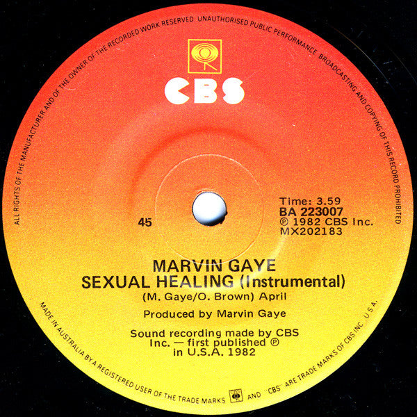 Marvin Gaye : Sexual Healing (7", Single)