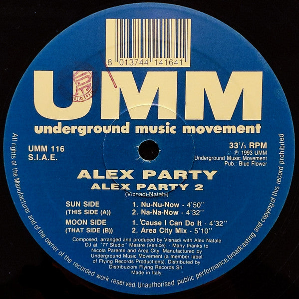 Alex Party : Alex Party 2 (12&quot;)