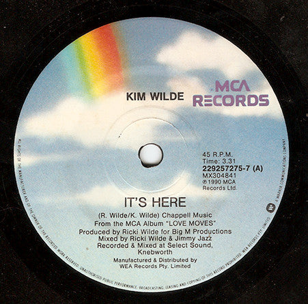 Kim Wilde : It's Here (7")