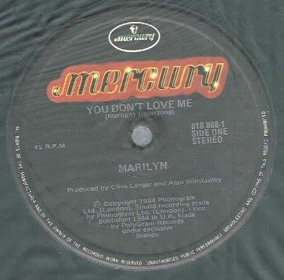 Marilyn : You Don't Love Me (12", Single)